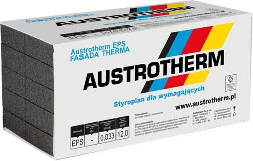 Styropian Austrotherm Fasada EPS033 , cena 262,00 brutto m3 -78,60 op