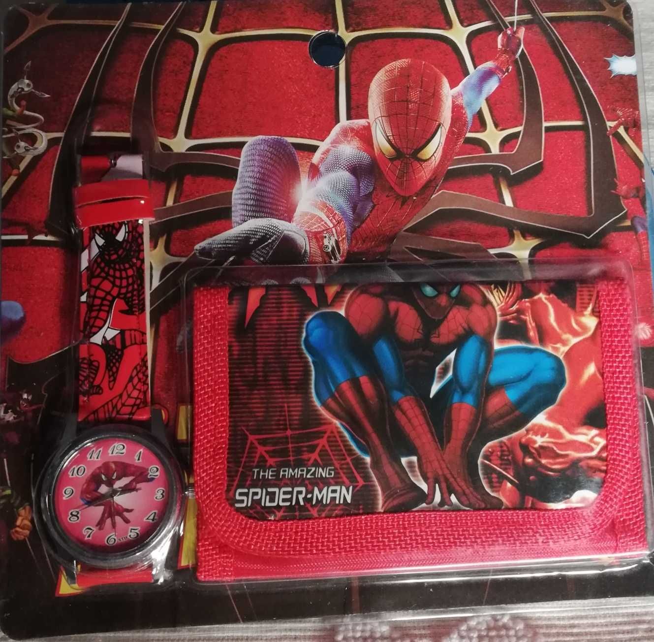 Relógio + carteira Spiderman