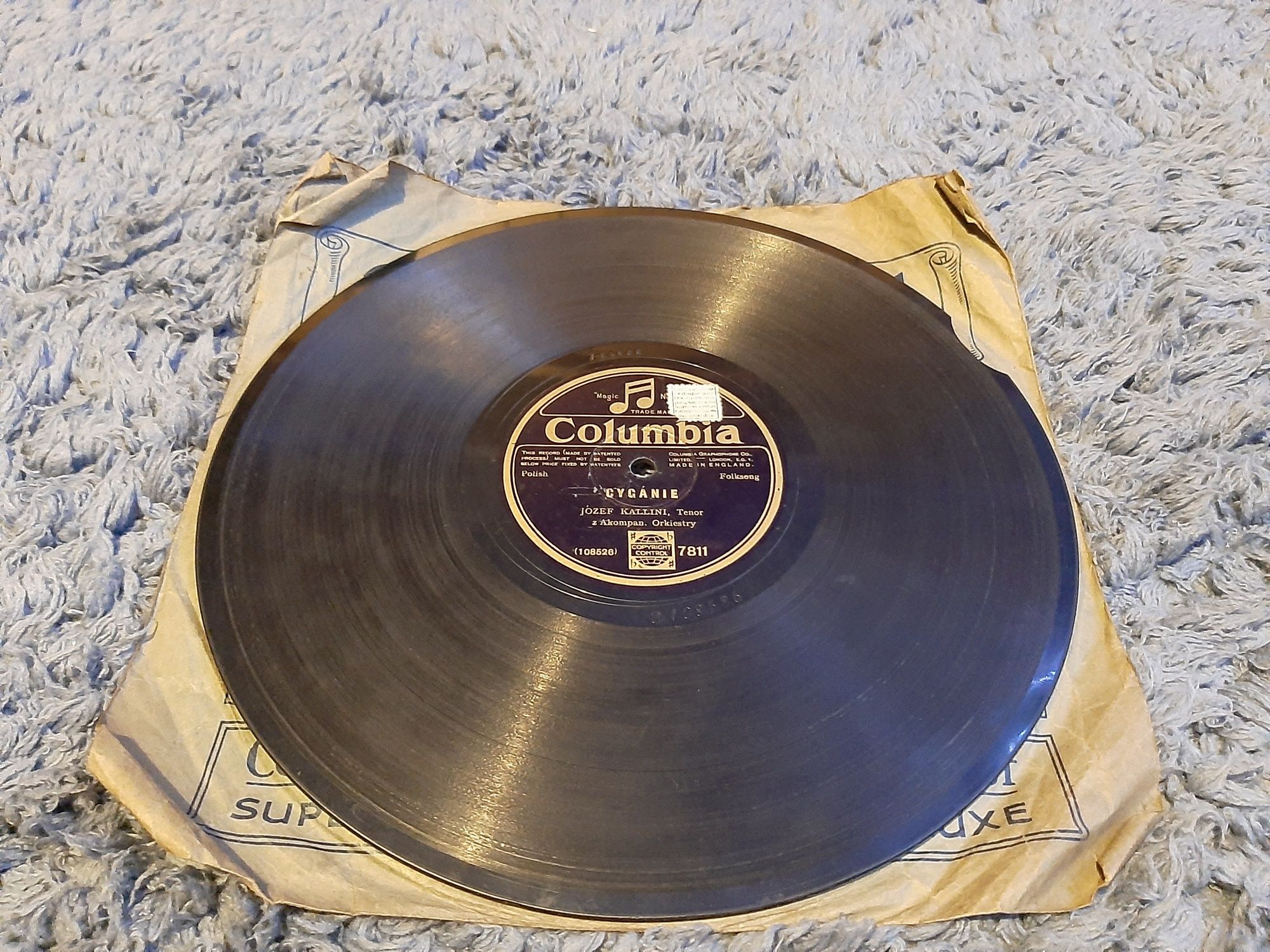 Płyta Winylowa COLUMBIA 7811 Cyganie Wieją Wiatry Made In England
