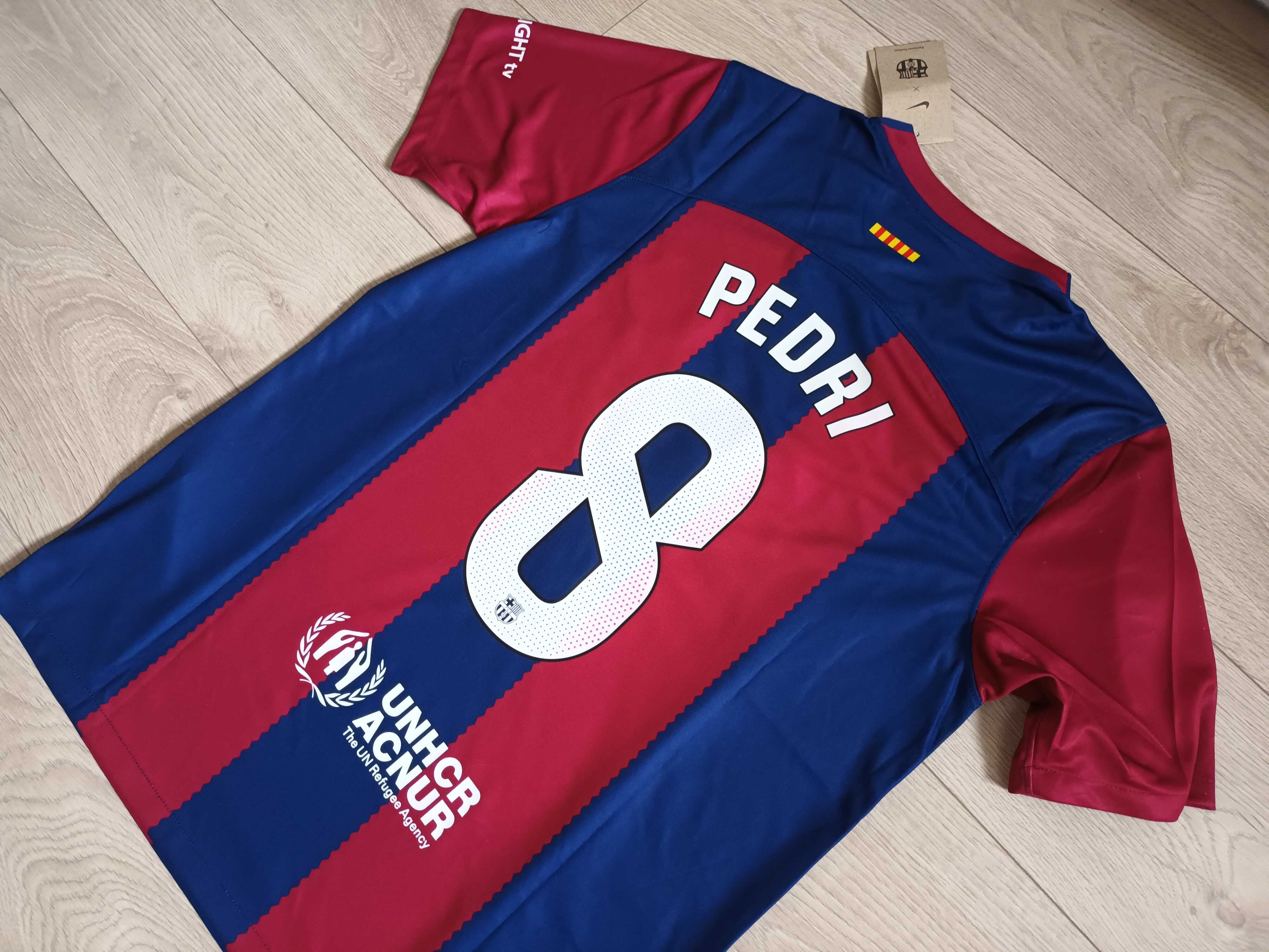 2023/2024 Koszulka FC BARCELONA PEDRI 8 GAVI 6 23/24 w 24H S M L XL