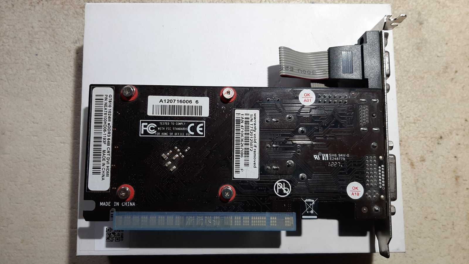 Видеокарта GeForce GT 610 1 Gb 64 Bit DDR3, Palit