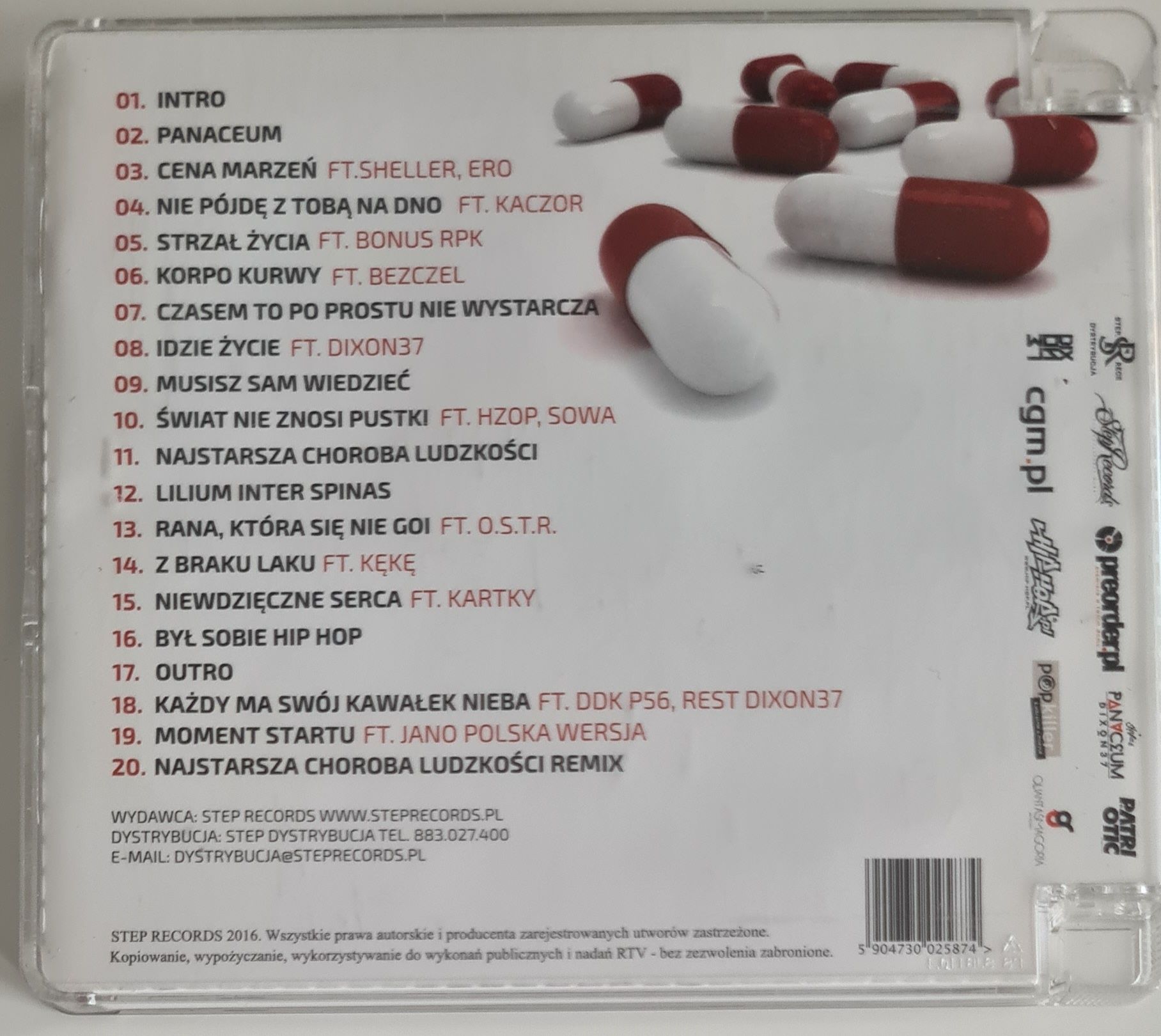 Płyta CD Panaceum + Kafar Dix37 wyd. 2016