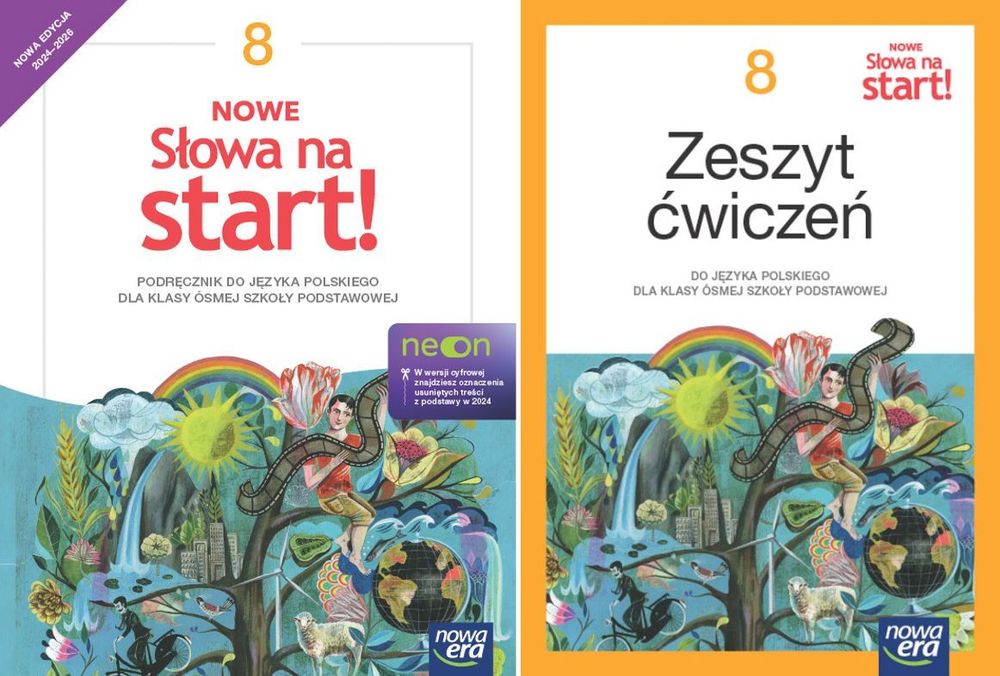 Nowe Słowa Na Start 8 Podręcznik + Ćwiczenia Neon Edycja 2024-26