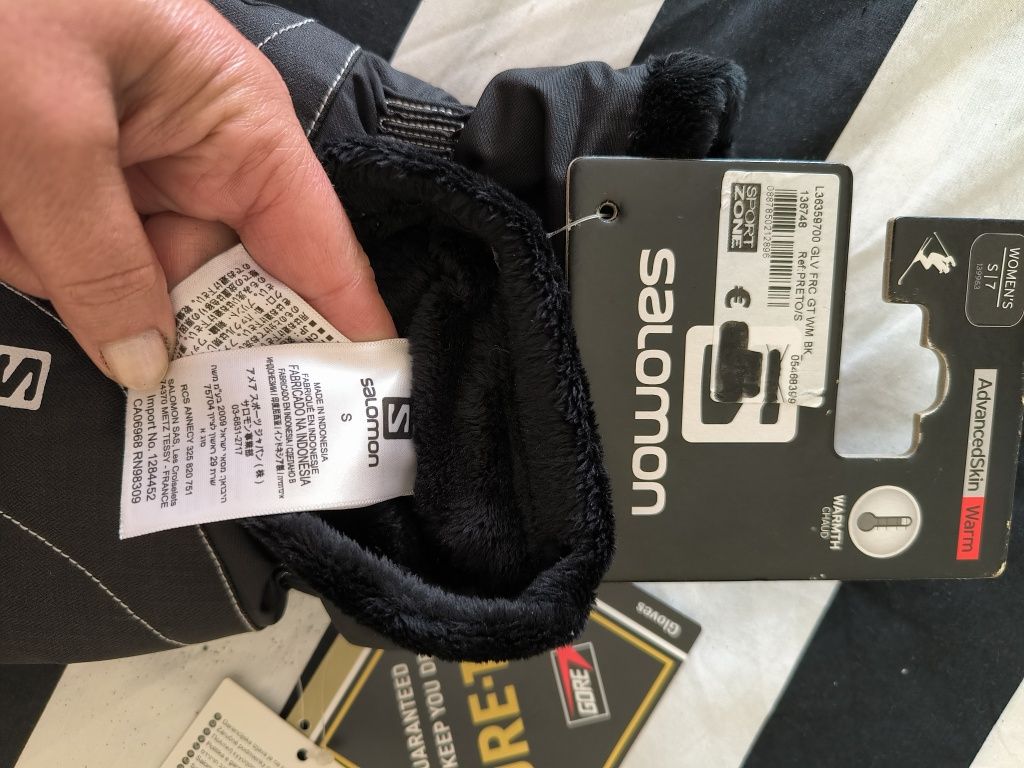 Luvas pretas, solomon Gore-Tex