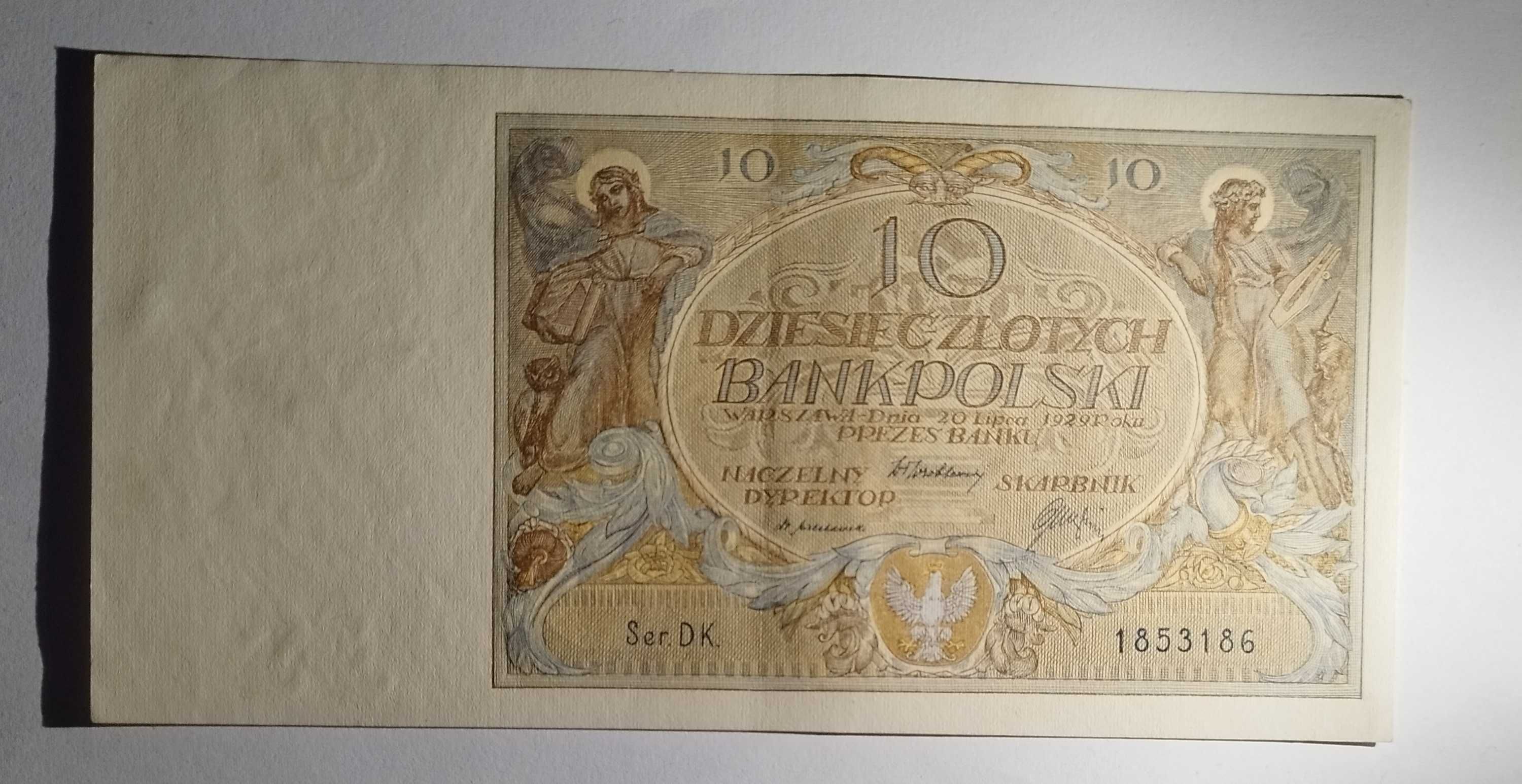 Piękny stary Banknot Polska 10zl z 1929r