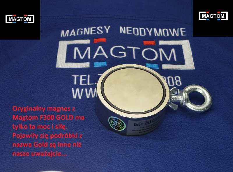 F300Gold Magnes neodymowy do poszukiwań w wodzie oryginał Magtom
