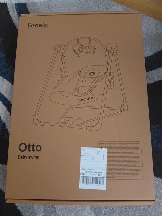 Leżaczek bujaczek huśtawka 3w1 Lionelo Otto