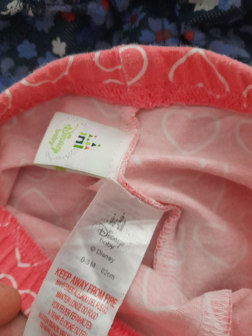 Zestaw ubranek niemowlęcych dla noworodka dziewczynki spodnie r 62