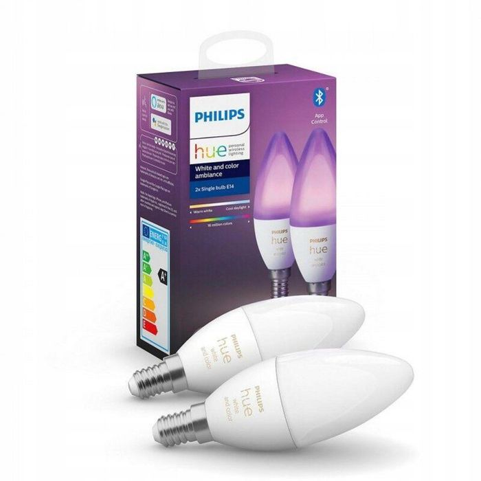 Żarówki inteligentne LED PHILIPS hue White and color E14 5,3 W 2 szt.