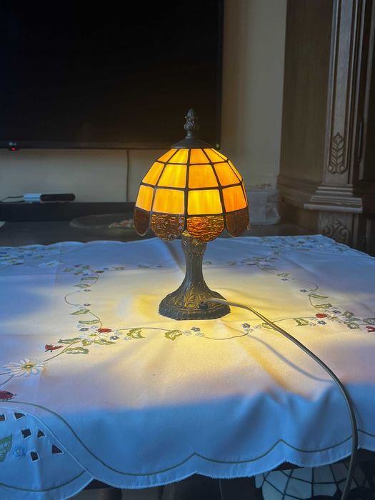 Lampa Nocna witrażowa styl Tiffany