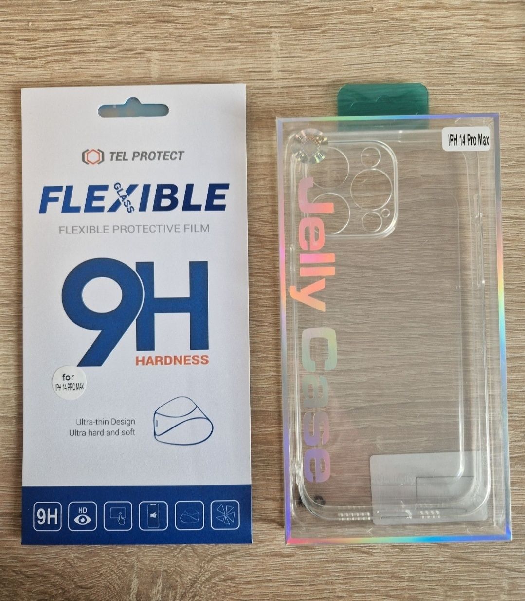 Case Jelly do Iphone 14 Pro + Folia hybrydowa Flexible