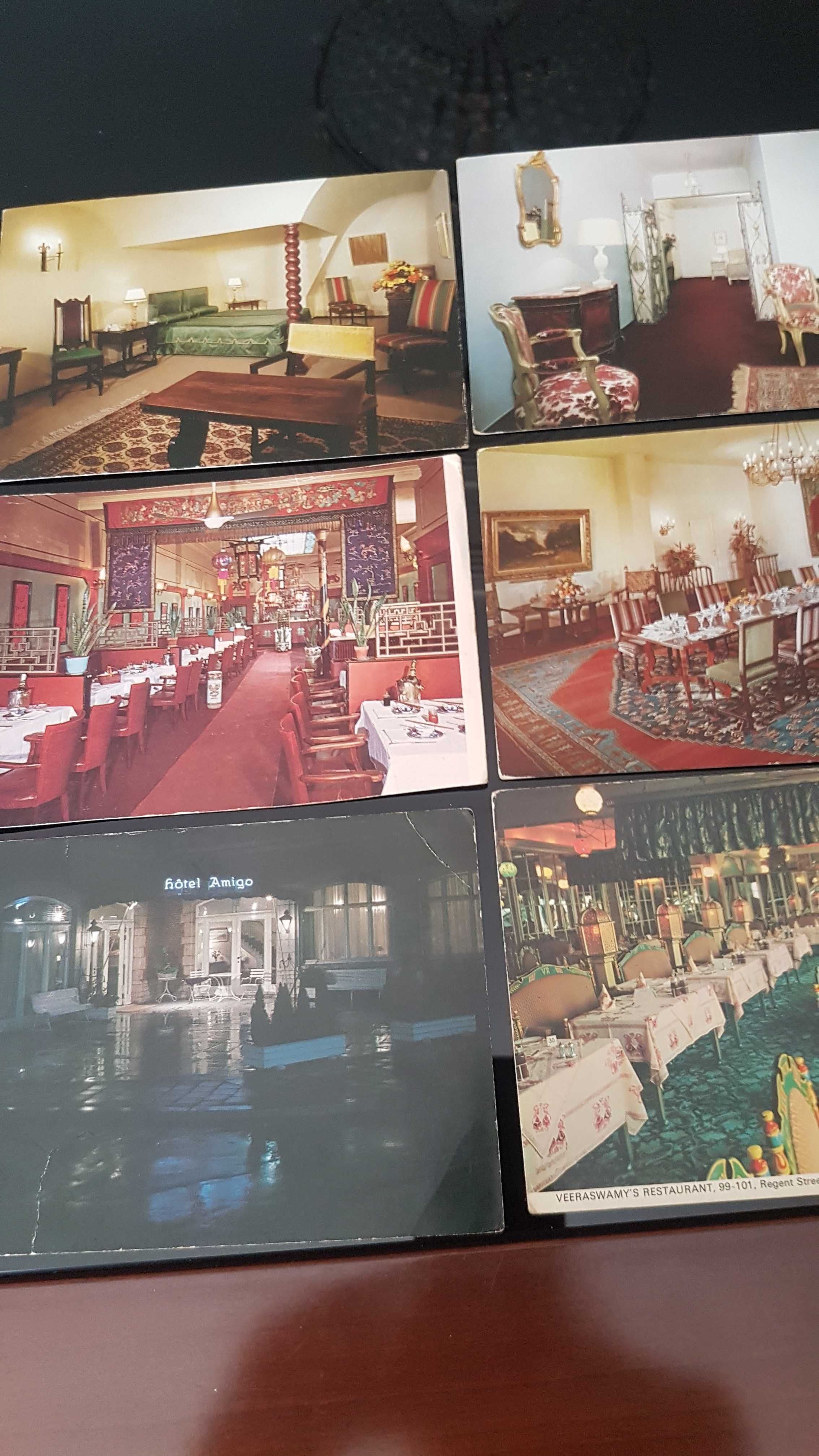 11 Bilhetes Postais Antigos - Restaurantes