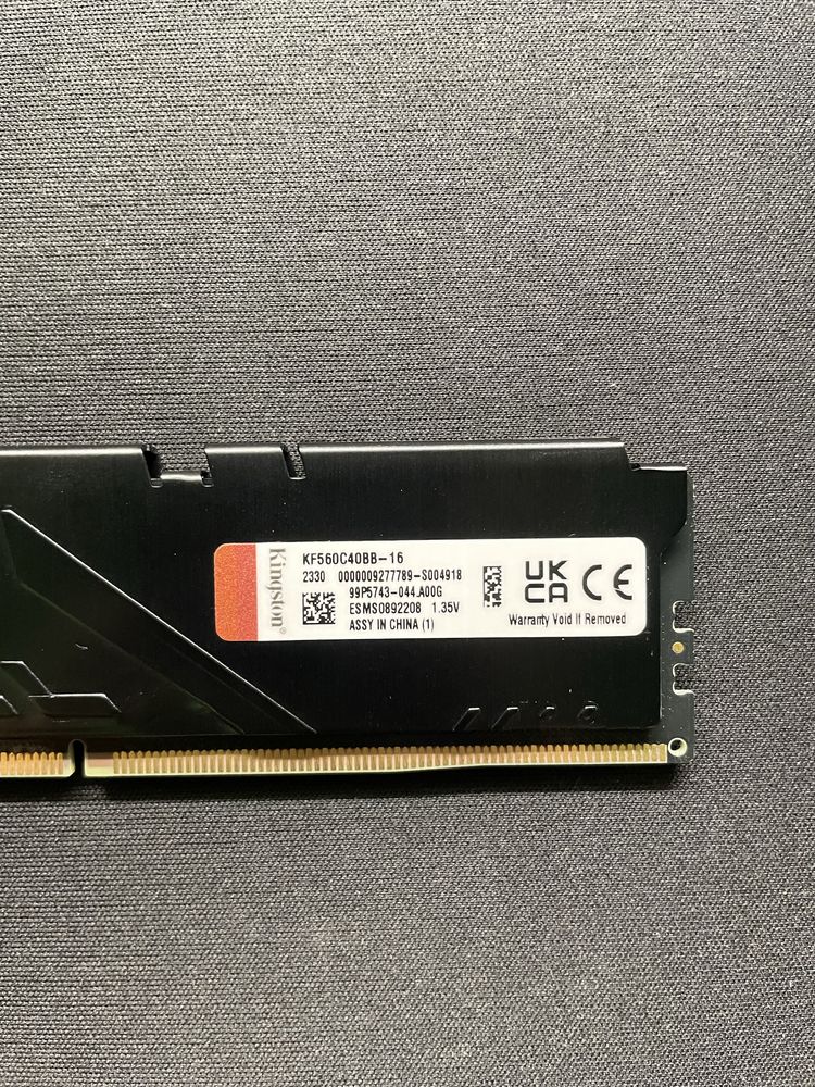 Оперативная память (ОЗУ) Kingston Fury Beast Black 16 Gb DDR5 5600MHz
