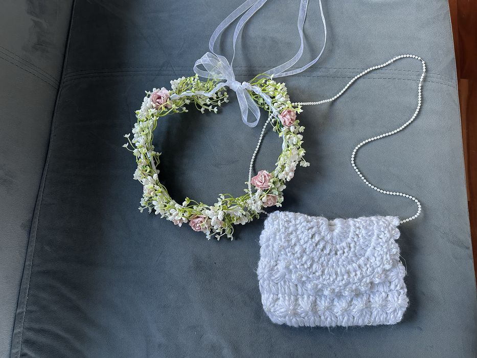 Sukienka do Komunii, Bamax 10A, z dodatkami. d:112cm