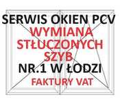 Serwis okien PCV, wymiana stłuczonych szyb, faktury Vat