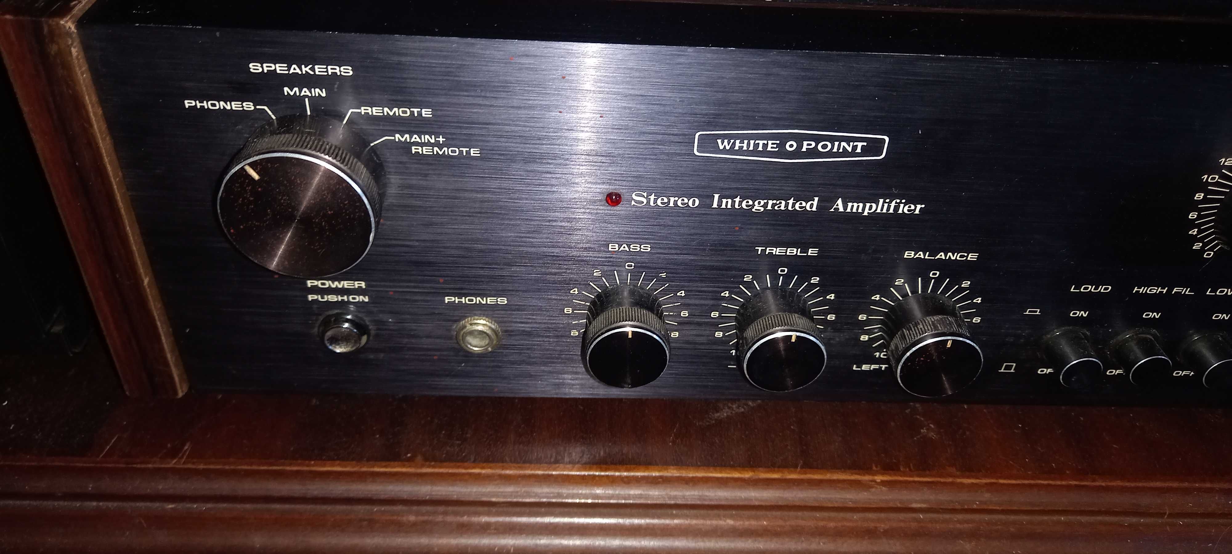 Amplificador e Tuner White Point, anos 70