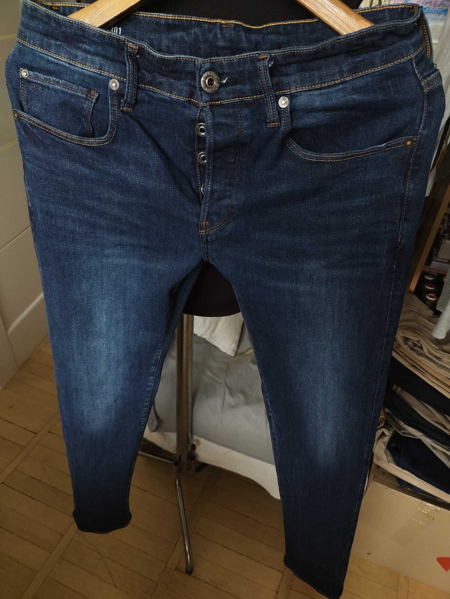 Джинсы G-star Raw 3301 slim jeans Holland w32 stretch navy.