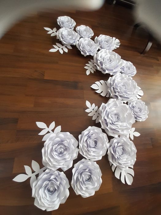 Róża 3D z papieru typ Chanel