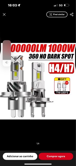 Lampada led H4 novas