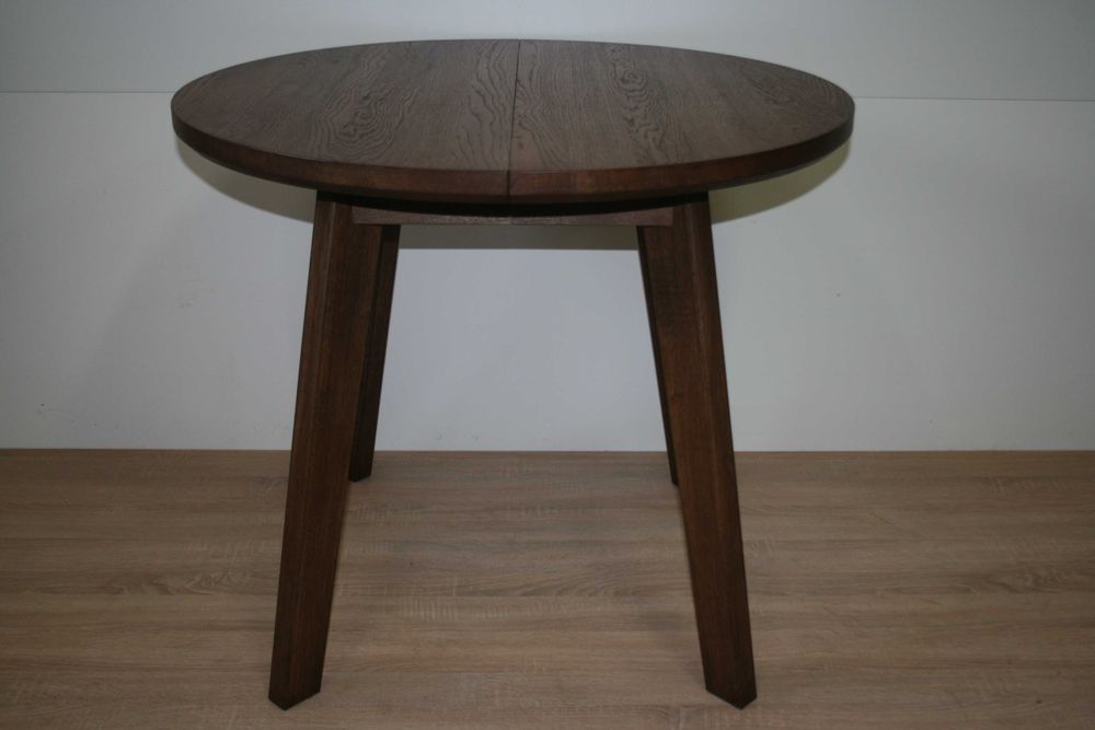 Stół okrągły dębowy rozkładany ( lity dąb) LOFT