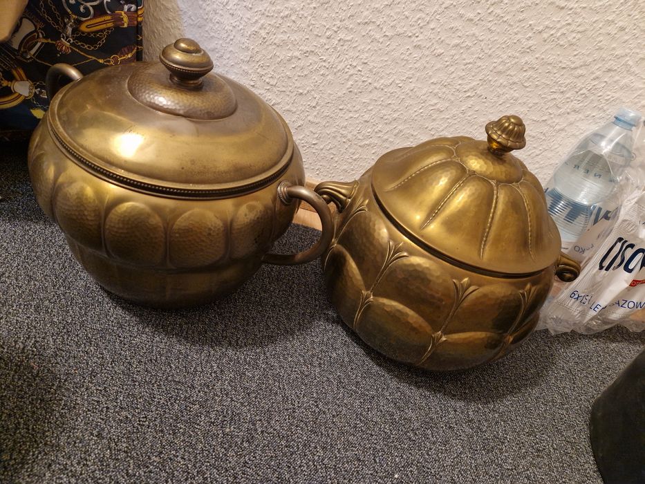 miedziany Zestaw do ponczu Berndorf – oryginał Art Deco