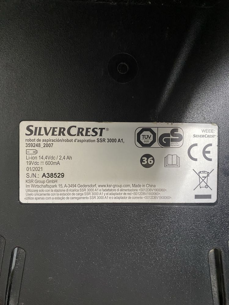 Aspirador robot silvercrest ssr 3000