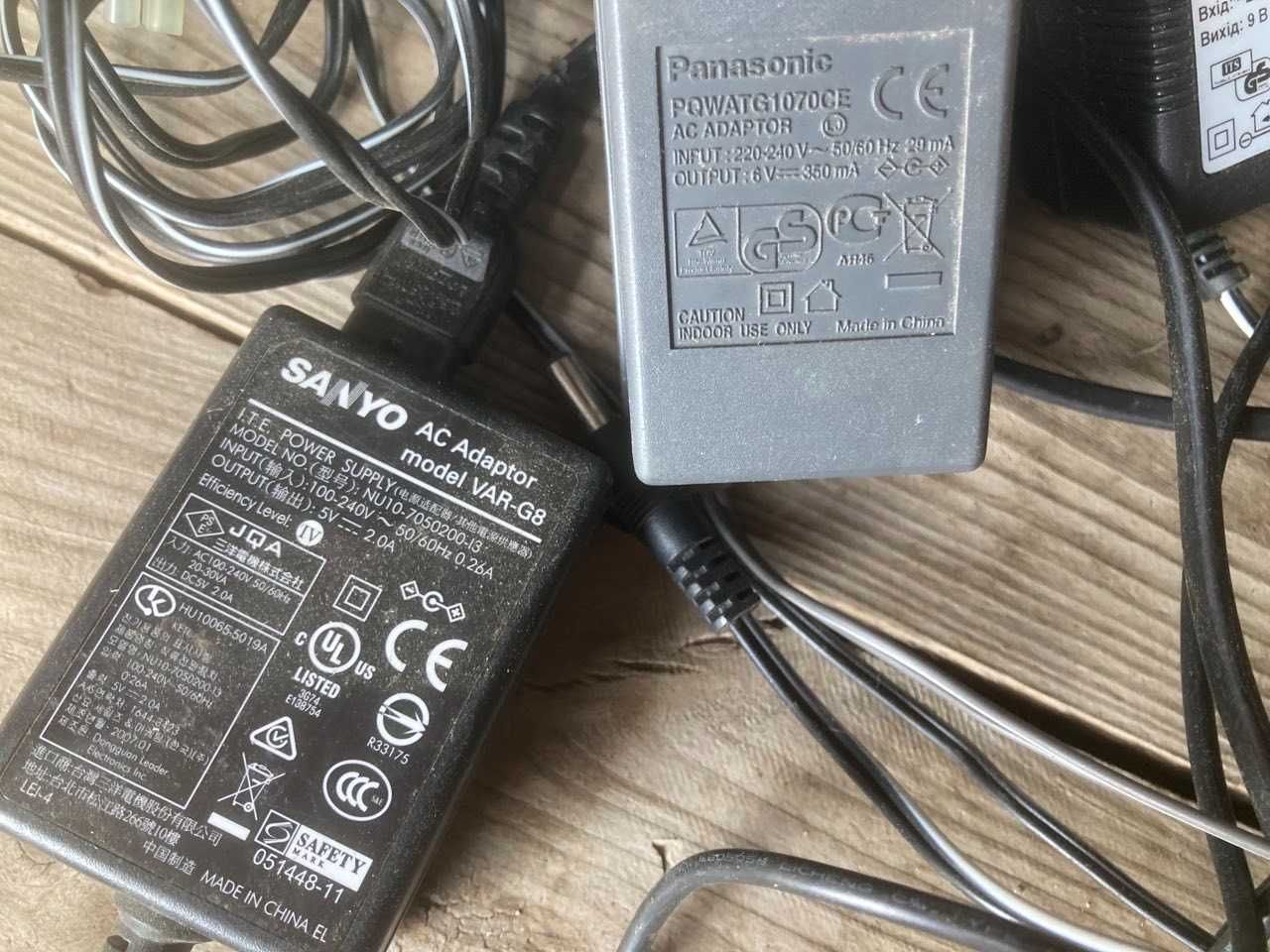 Адаптер питания AC-DC  блок питания сетевой адаптер зарядное разные