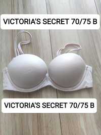 Różowy stanik biustonosz Victoria's Secret push up 70B odpinane ramiąc