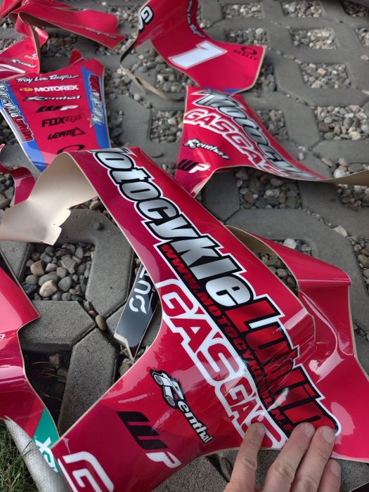 Plastiki Gas Gas EC MC 21-23 Tpi + Nowa Okleina
