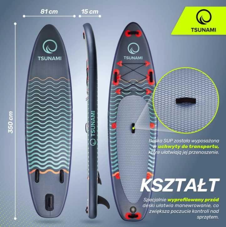 Deska SUP TSUNAMI paddle board 350cm T03