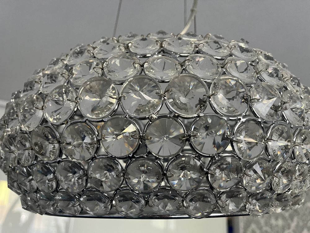 Lampa sufitowa wisząca Kryształowa Glamour