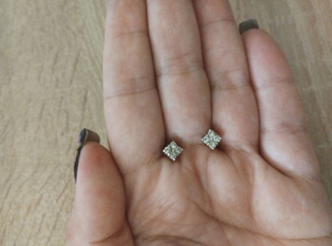 Сережки серебряные гвоздики