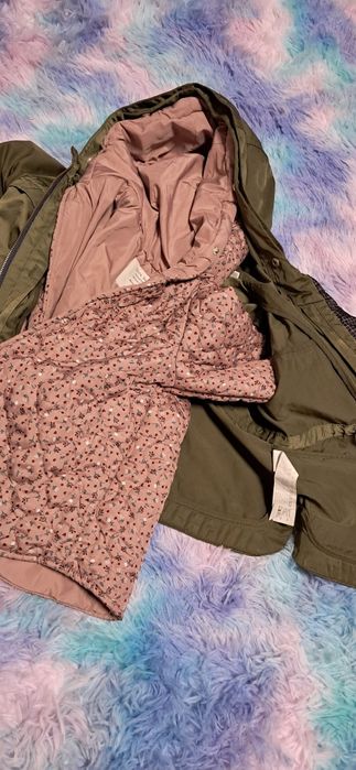 Super kurtka 2 w 1 dla dziewczynki zara baby outerwear collecti