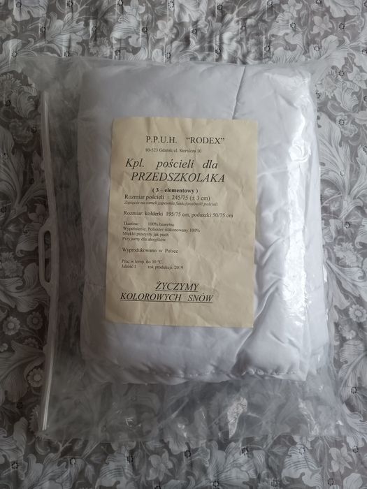 Zestaw pościeli do przedszkola, żłobka, dla przedszkolaka