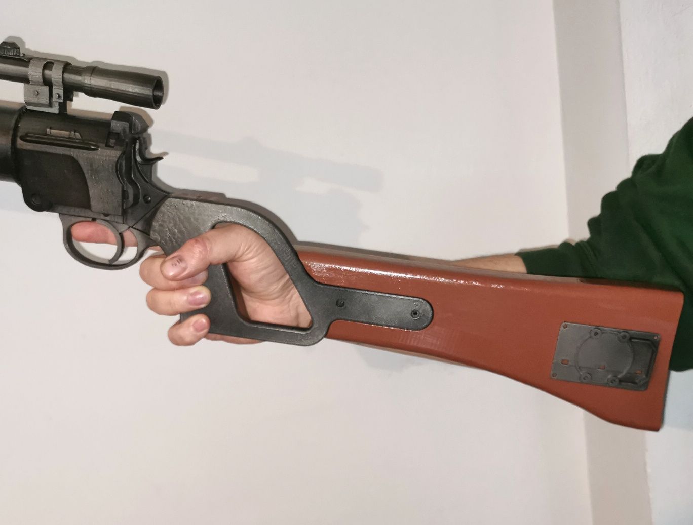 Druk 3D, Boba Fett Blaster Rifle. Star Wars blaster Replika.