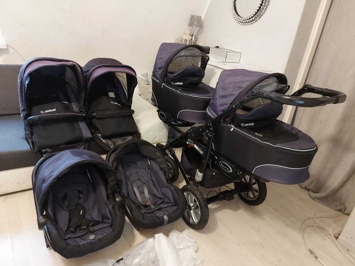 Wozek 3w1 blizniaczy babyactive twinni uniwersalny bliźniaków rok po r