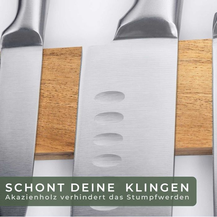 Nowa drewniana listwa magnetyczna na noże / stojak / WALDWERK !A3070A!