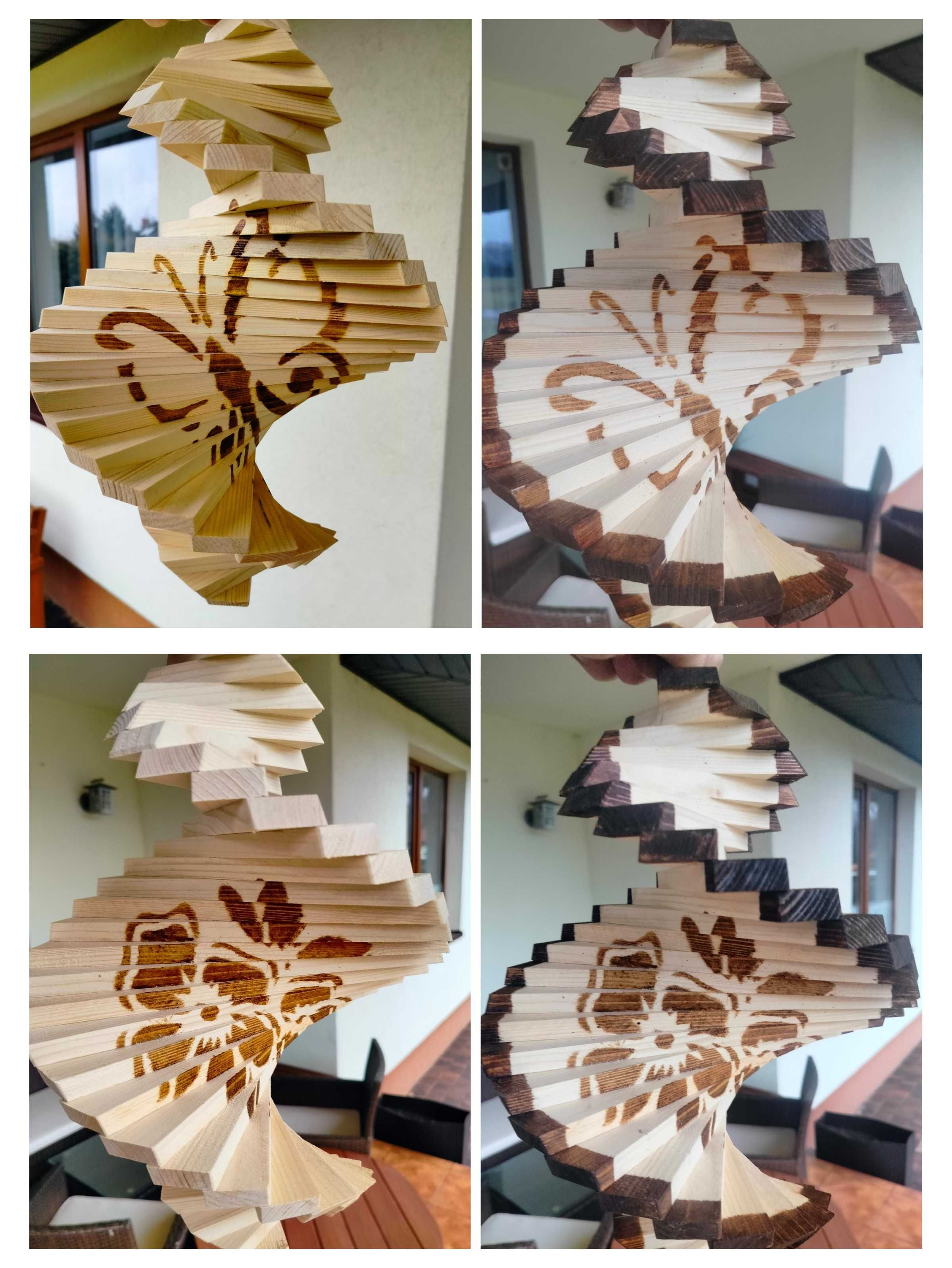 Ozdoba ogrodowa Świderek kręciołek drewniany 50cm  prezent święta