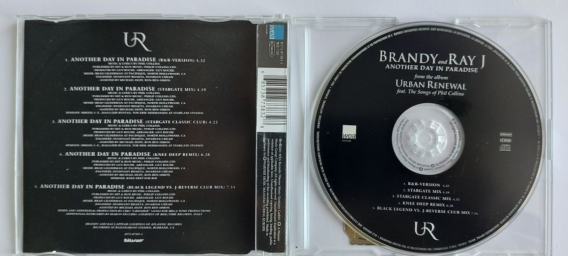 CDs Brandy & Ray J Another Day In Paradise 2001r