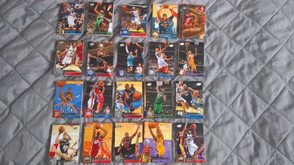 Karty NBA 1919 sztuk bez powtórek UpperDeck lata 90-2010 full set