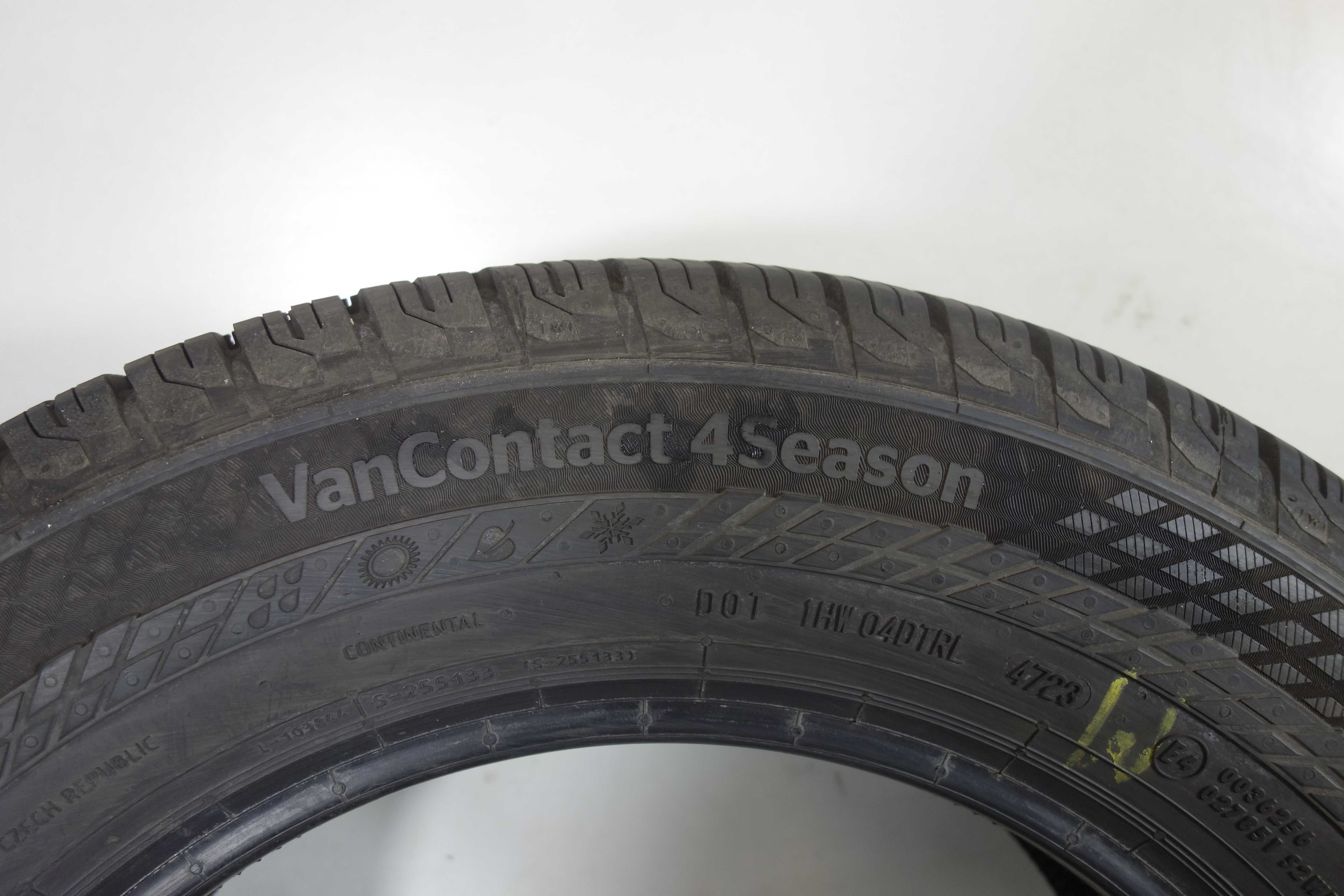 Opony używane 215/65/16C - CONTINENTAL Van Contact 4 Season