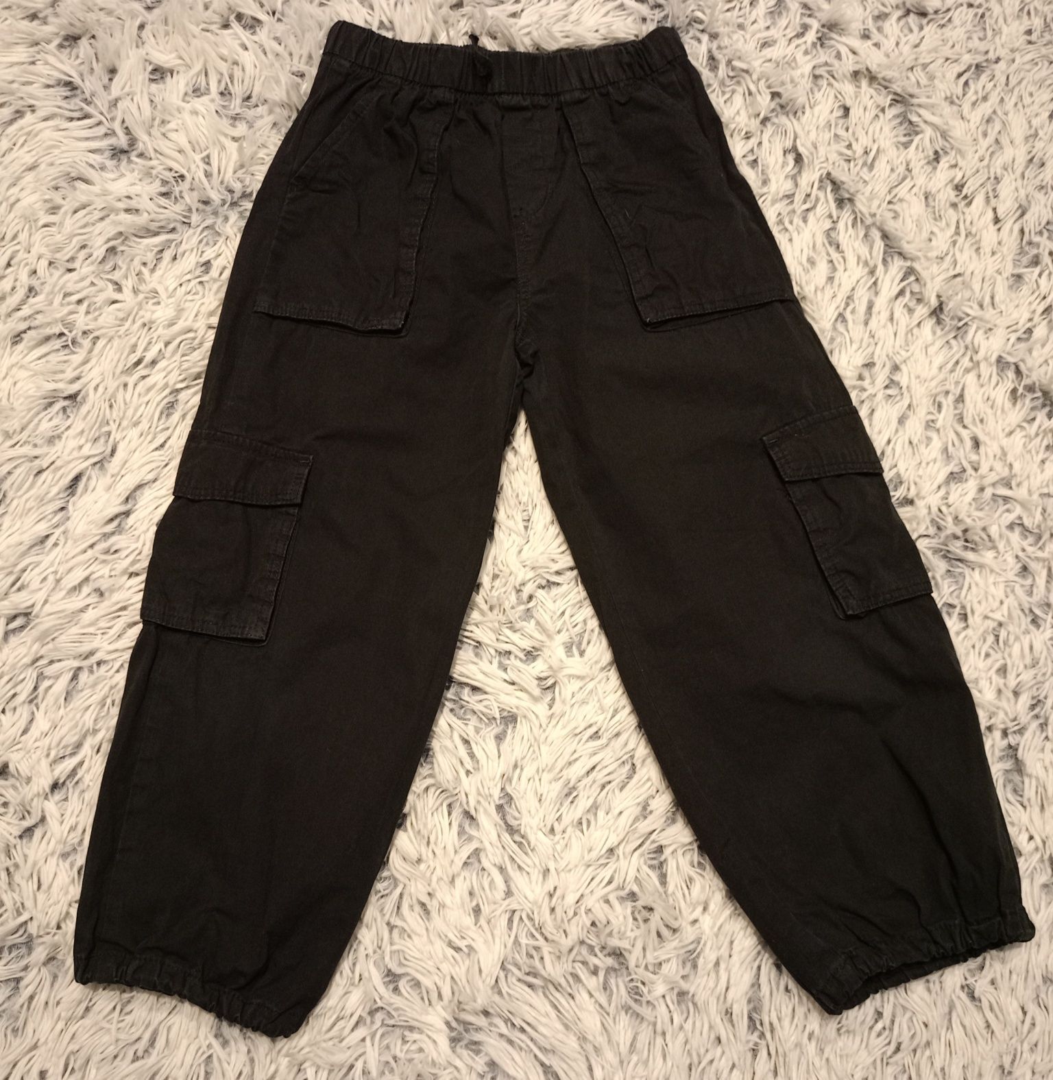 Spodnie Cargo czarne H&M roz. 116