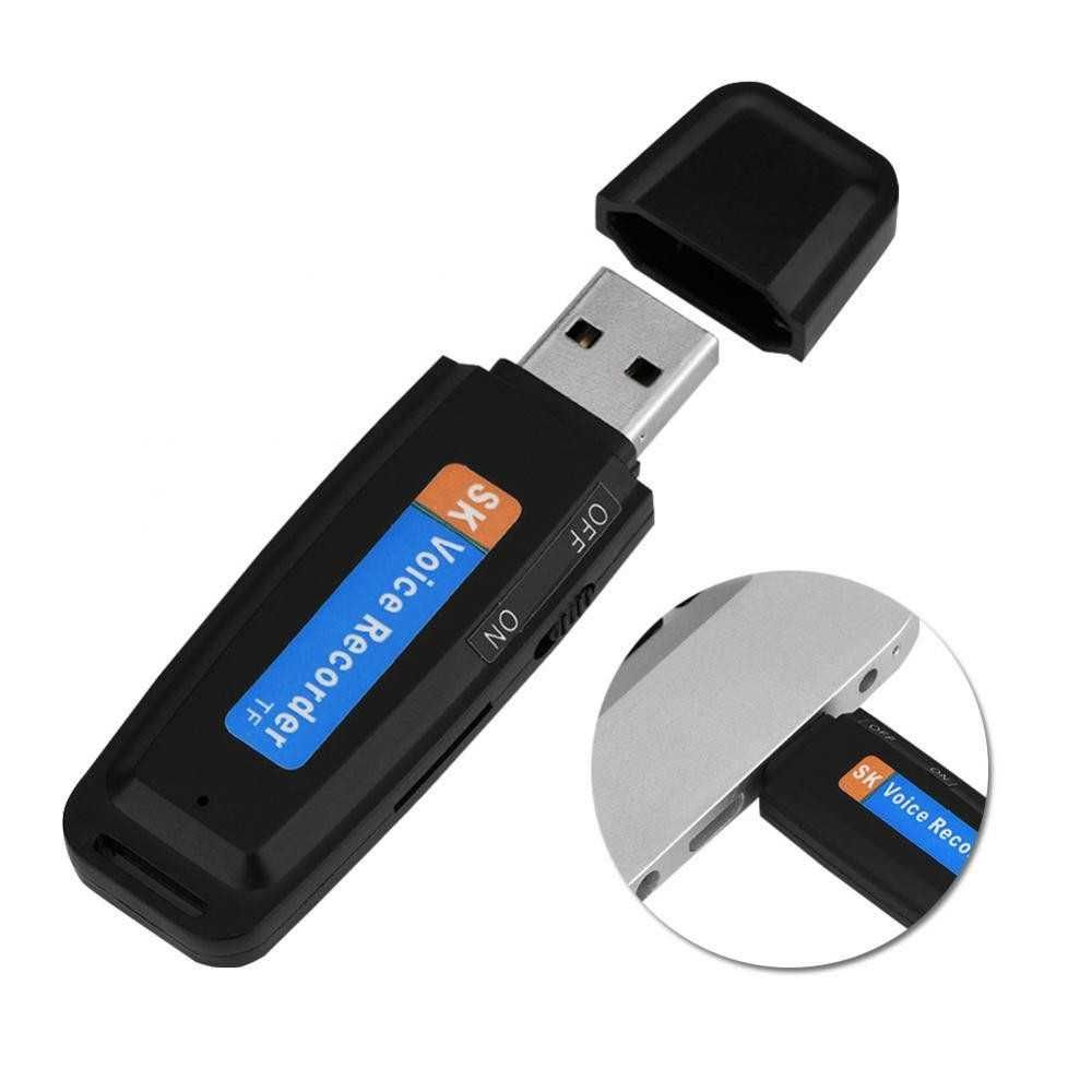 PODSŁUCH usb pendrive DYKTAFON 32gb bateria zasilanie SZPIEGOWSKI