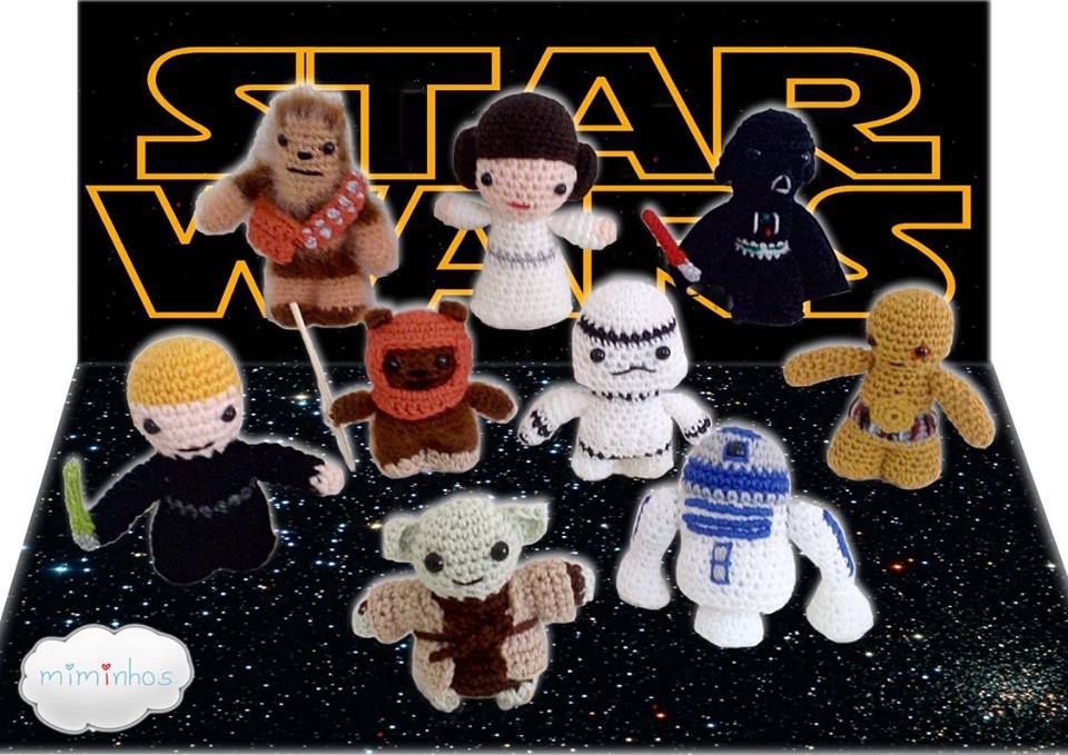 Darth Vader e outros Amigurumi Star Wars (Bonecos em Crochet)