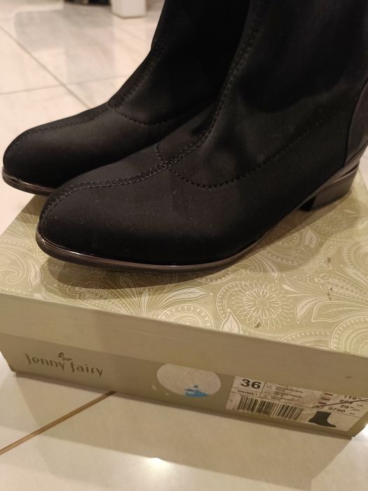 Botki damskie roz 36