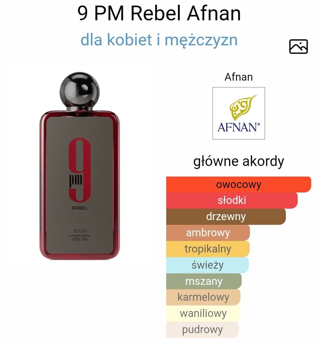 Perfumy Afnan 9PM Rebel EDP 100ml