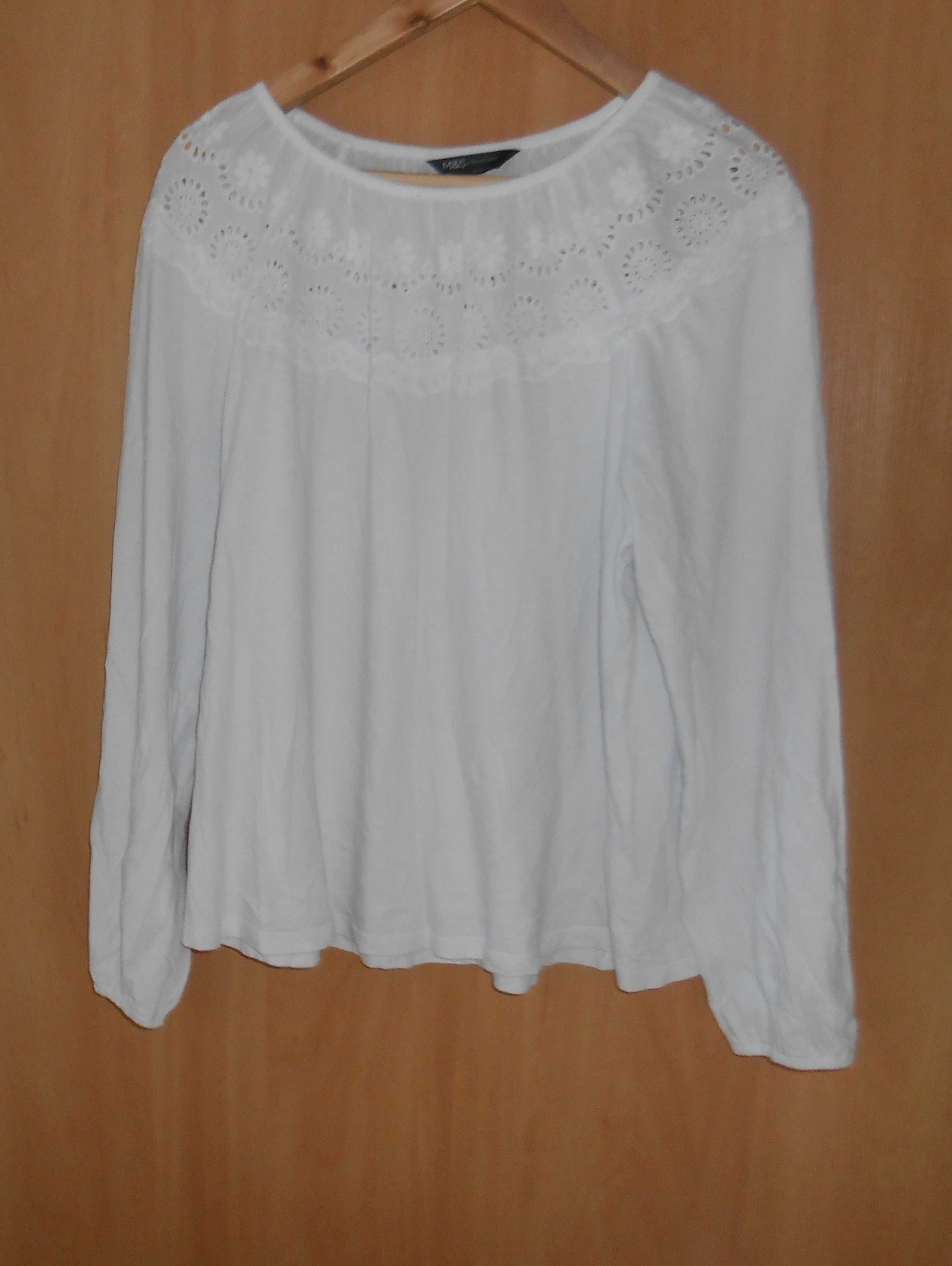 футболка сорочка з прошви 52-54 розмір біла блузка