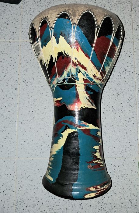 Tambor artesanal decorativo