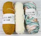 130.Włóczka On Line 100%Akryl micro Anty Pilling zestaw 280g