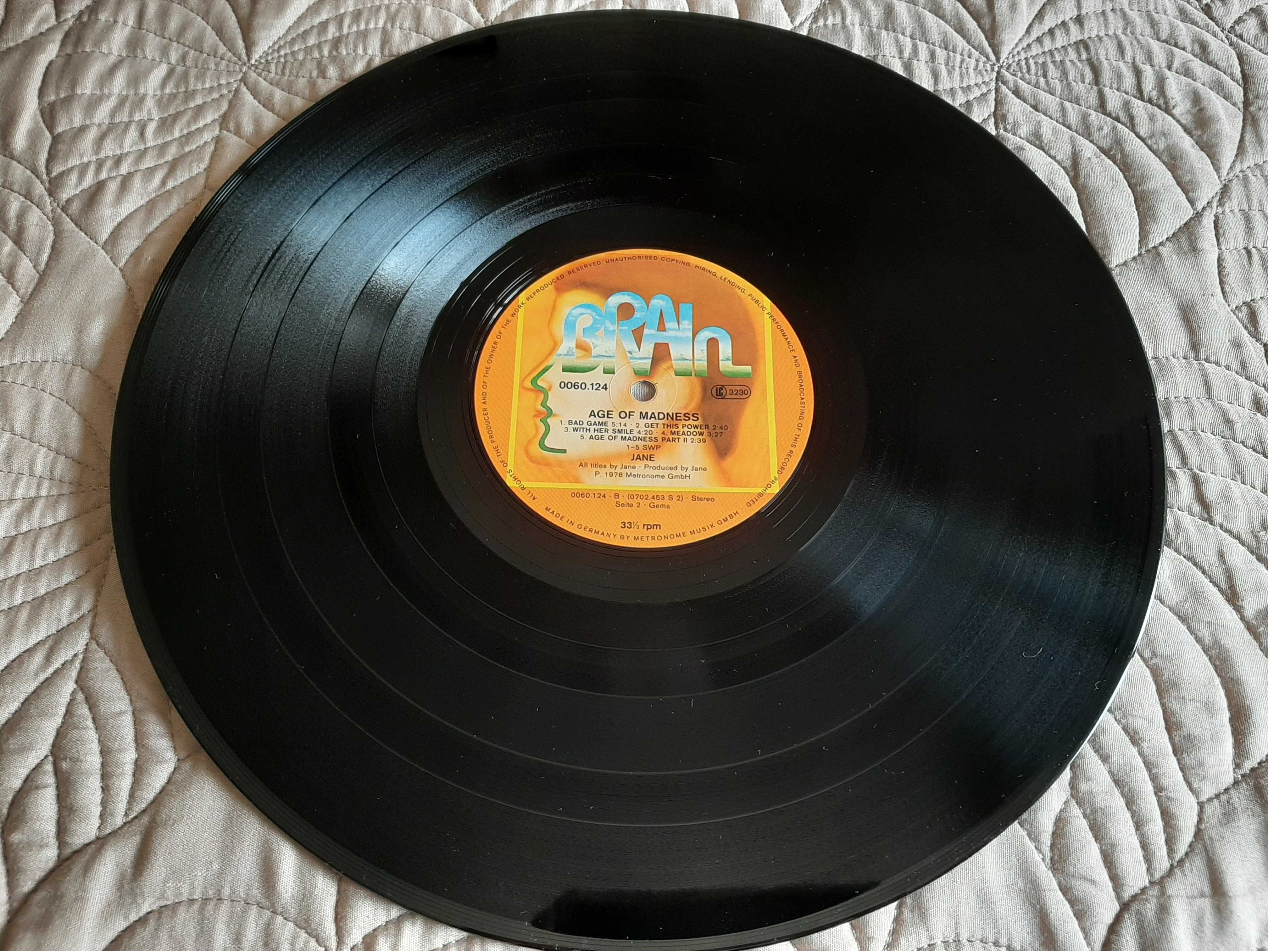 Jane - Age Of Madness - Germany - Vinil LP